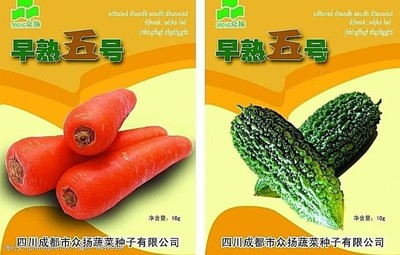 苦瓜种子包装图片素材